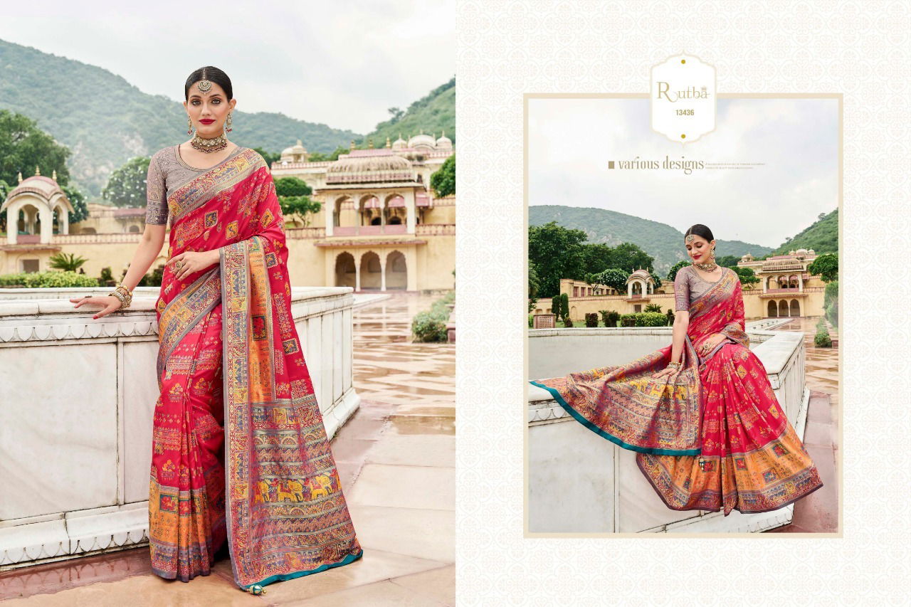 Kg Rutba Vol 5 Designer Kanjivaram Heavy Wedding Wear Wholesale Silk Sarees